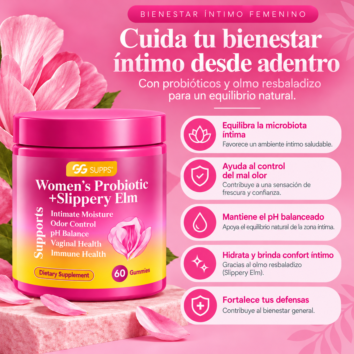 HerBiotic™ | Controla el mal olor y restaura la humedad íntima